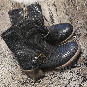 Freebird Boots Carlito Black Snake 8